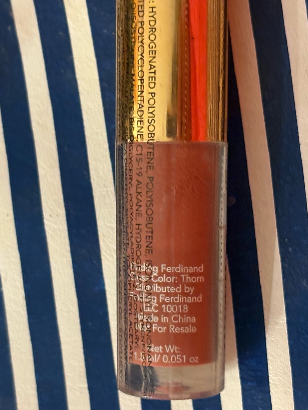 Finding Ferdinand Lip Gloss in Thorn - Picture 4 of 5